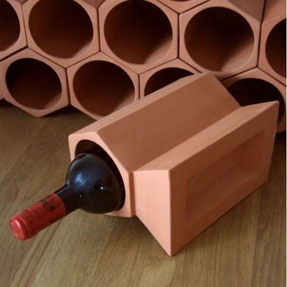 Picture of Individual Terracotta Wine Rack Keystone Section